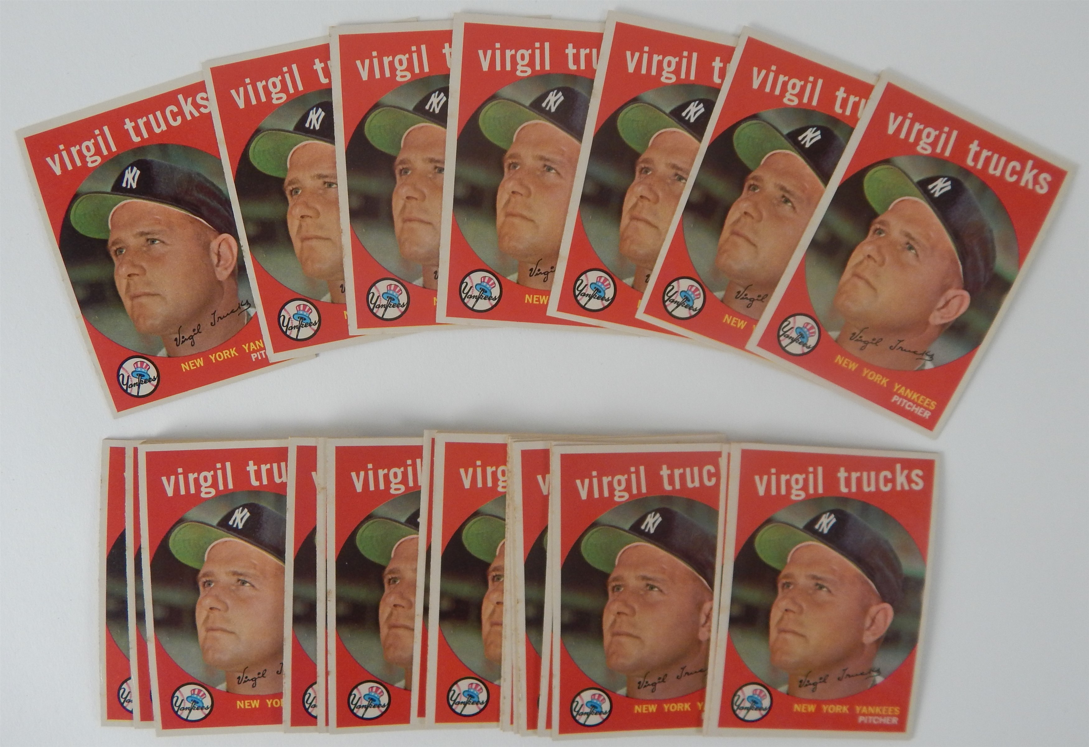 Baseball and Trading Cards - 1959 Topps #417 Virgil Trucks Lot of 56