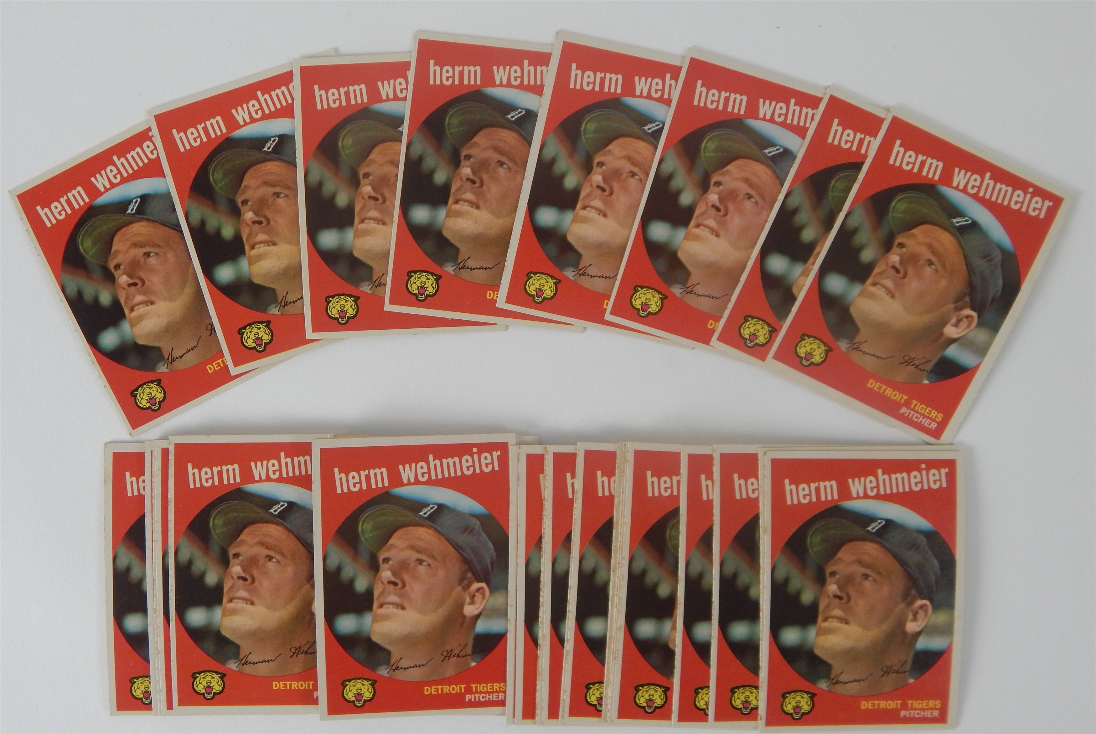 Baseball and Trading Cards - 1959 Topps #421 Herm Wehmeier Lot of 75