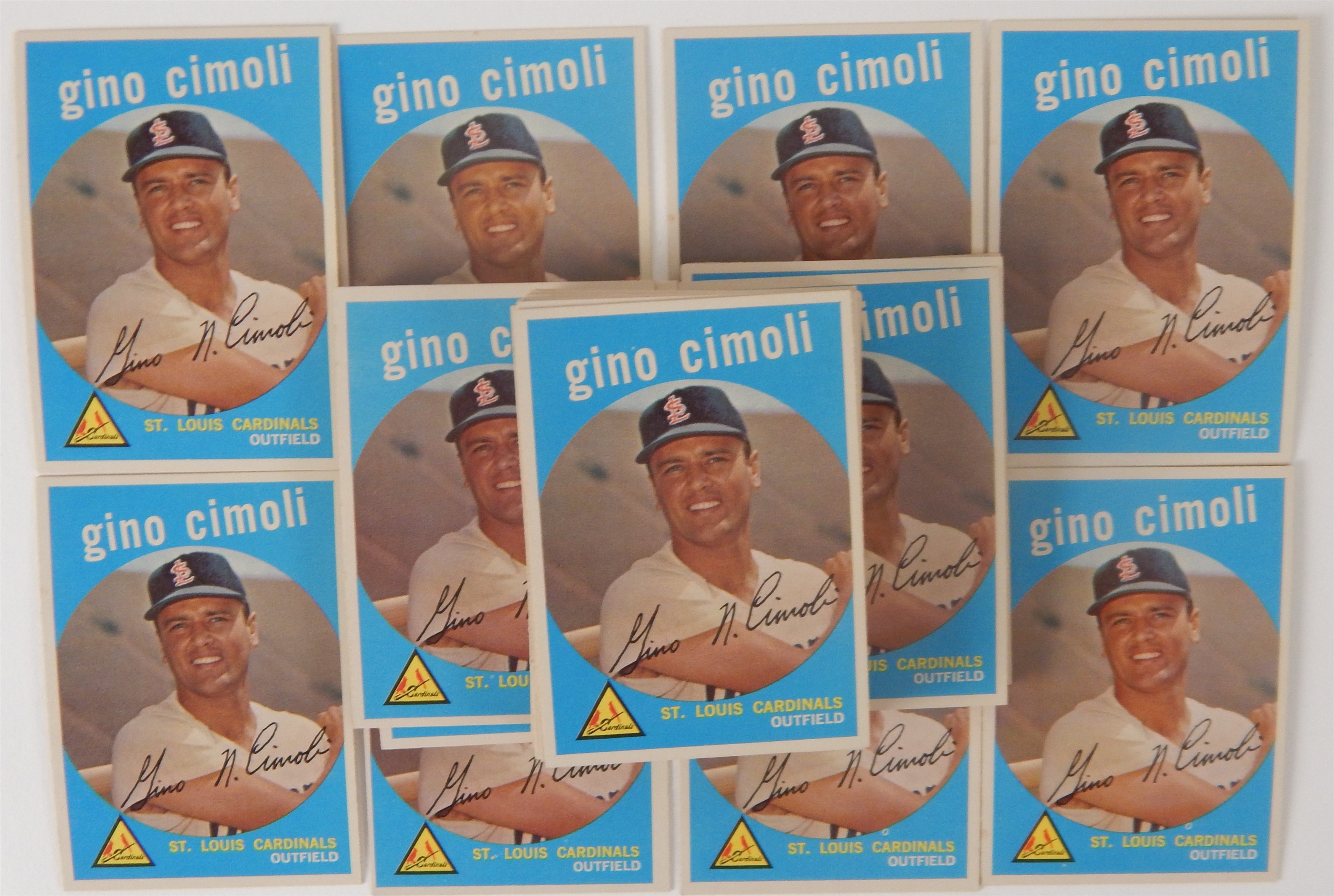 Baseball and Trading Cards - 1959 Topps #418 Gino Cimoli Lot of 70
