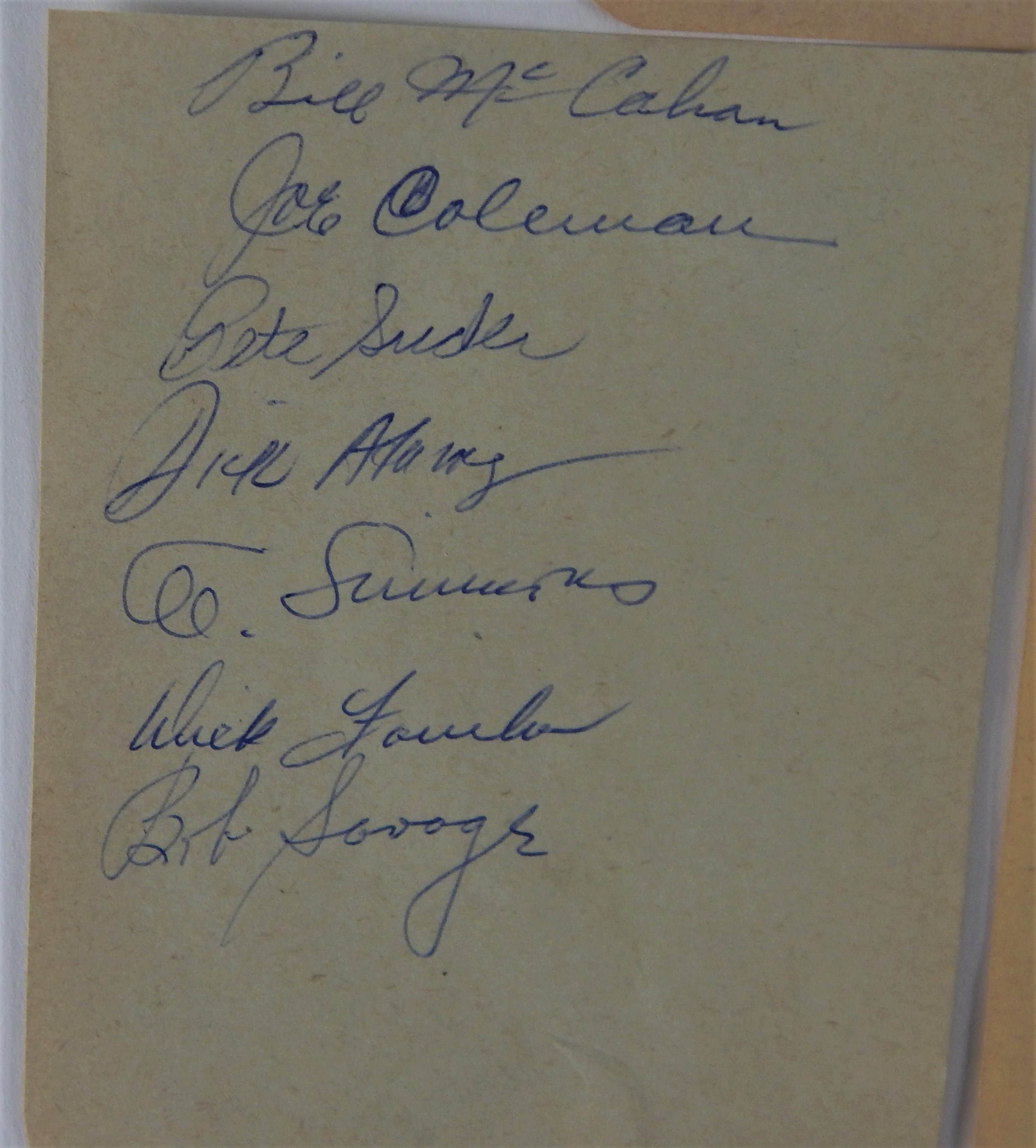 - 1946 Philadelphia Athletics Signed Album Pages w/ Mack & Simmons