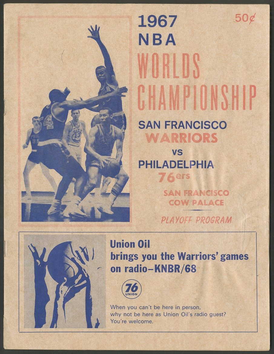 Basketball - 1967 NBA Championship Program - Wilt Chamberlain's First Finals