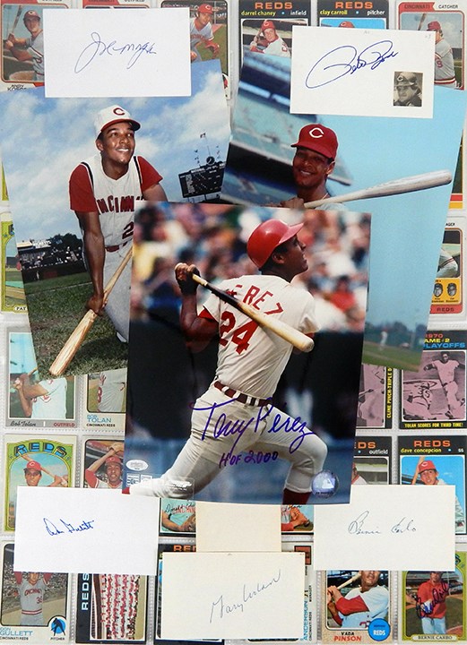 Baseball Autographs - Cincinnati Reds Cards, Letters and Autographs (95+)