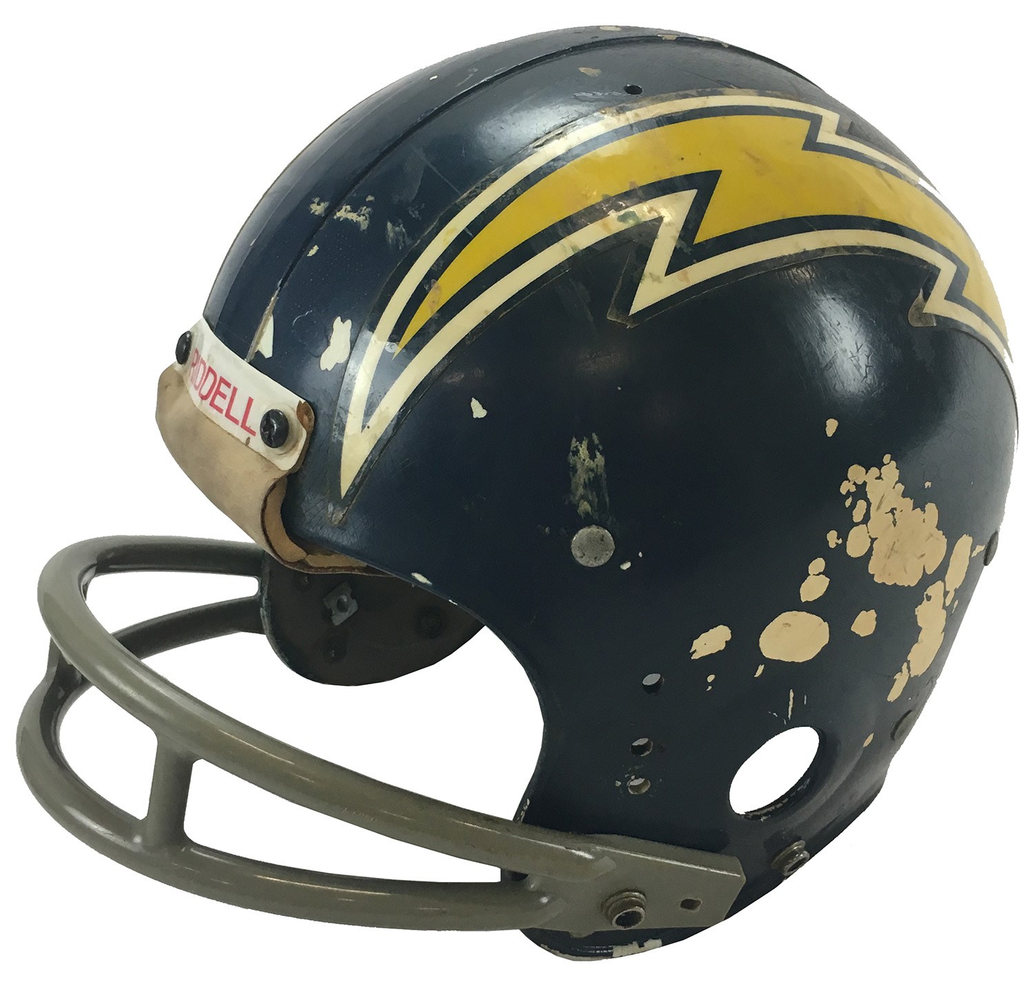 - 1960s San Diego Chargers Game Worn Helmet