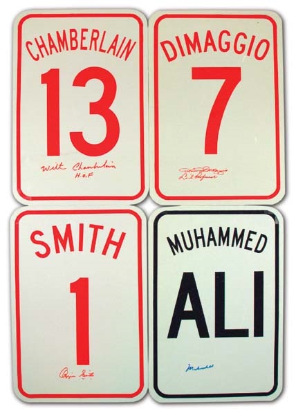 - Sports Stars Signed Street Sign Collection (81)