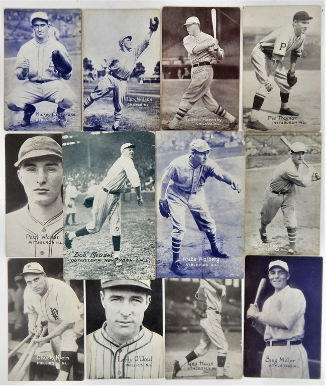 Baseball and Trading Cards - 1925-31 Baseball Postcard-Back Exhibits (14)