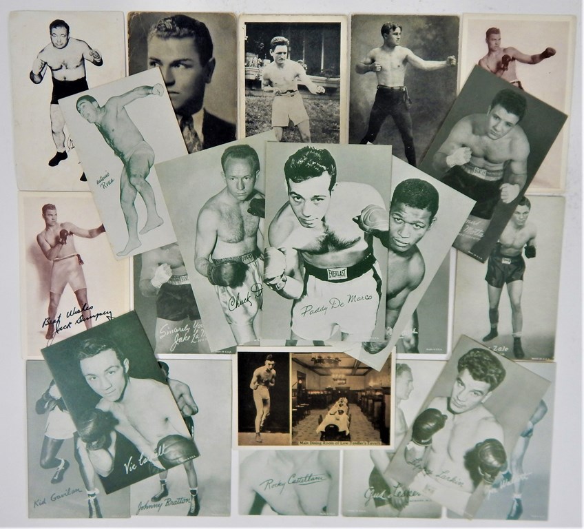 Baseball and Trading Cards - 1920s-50s Boxing Exhibit Cards and Postcards (24)