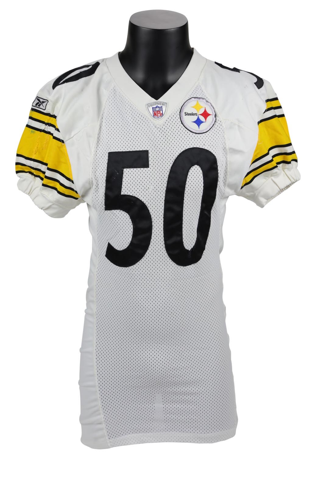 The Pittsburgh Steelers Game Worn Jersey Archive - 2002 Larry Foote Pittsburgh Steelers AFC Divisional Game Worn Jersey (Photo-Matched)