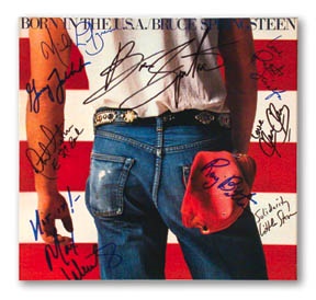 Bruce Springsteen - "Born In The USA" Album Personally Signed By Bruce Springsteen & The E Street Band