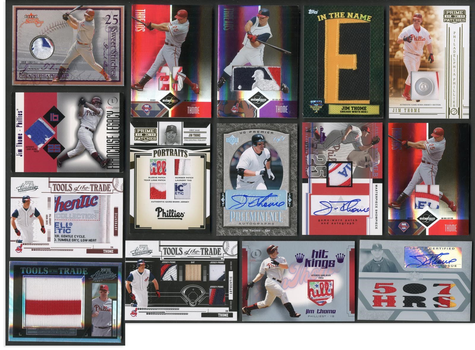 Spectacular Jim Thome "1 of 1" Memorabilia & Autograph Collection (48)
