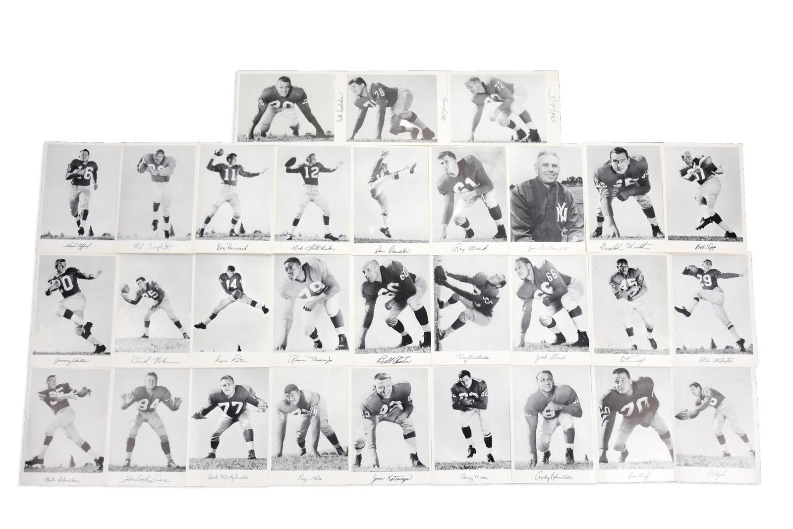 Football - Rare 1956 New York Giants Football Picture Pack (Ken MacAfee Collection)