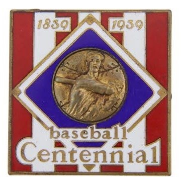 Tickets, Publications & Pins - 1939 Baseball Centennial Enamel Pin