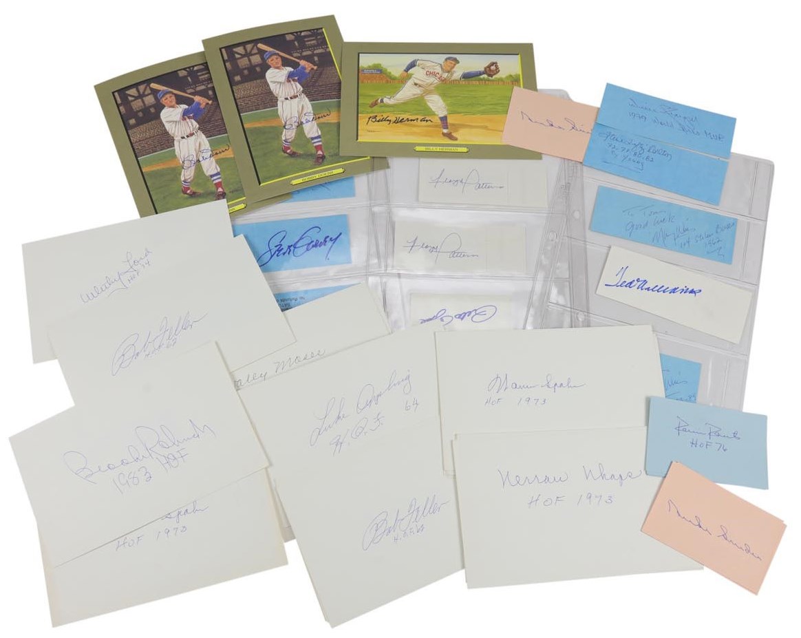 Baseball and Trading Cards - Hall of Famers and Stars Autograph Collection (90+)