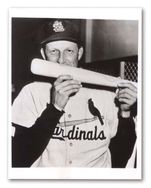 1958 Stan Musial 3,000th Hit Wire Photograph (8x10”)