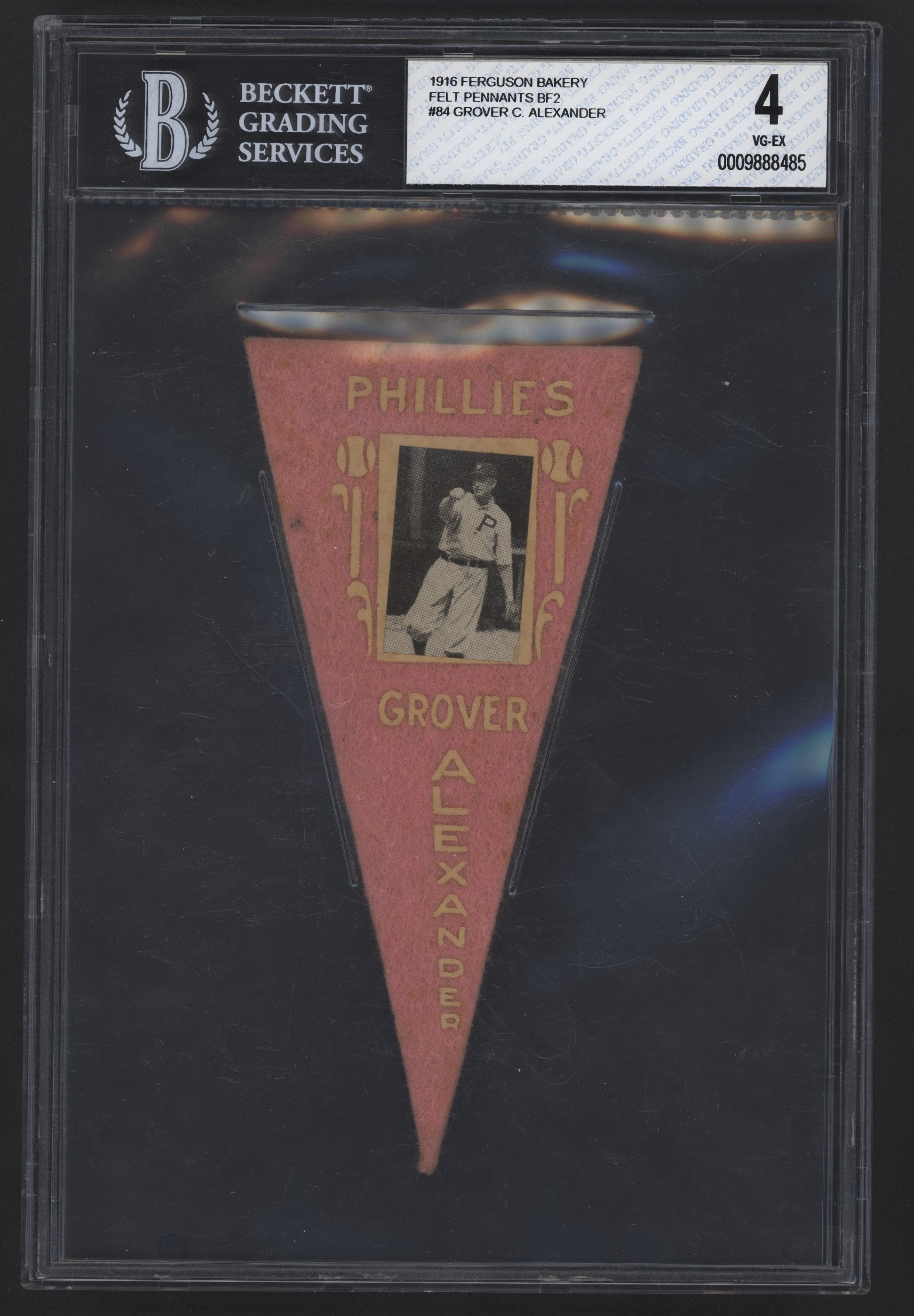 Baseball and Trading Cards - Grover C Alexander & Sam Crawford BF2 Felt Pennants (2)