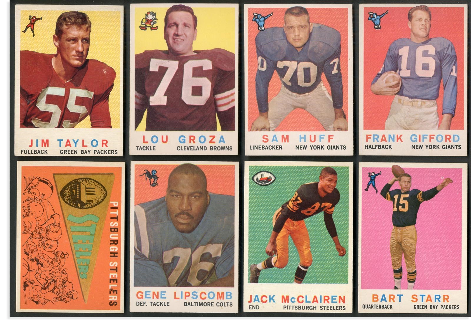 Baseball and Trading Cards - 1959 Topps Football Near Complete Set (174/176)
