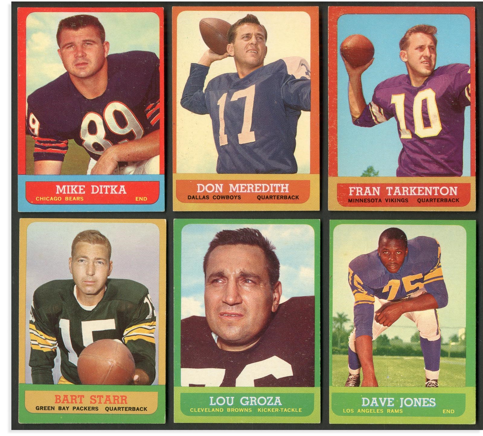 Baseball and Trading Cards - 1963 Topps Football Near Complete Set (166/170)