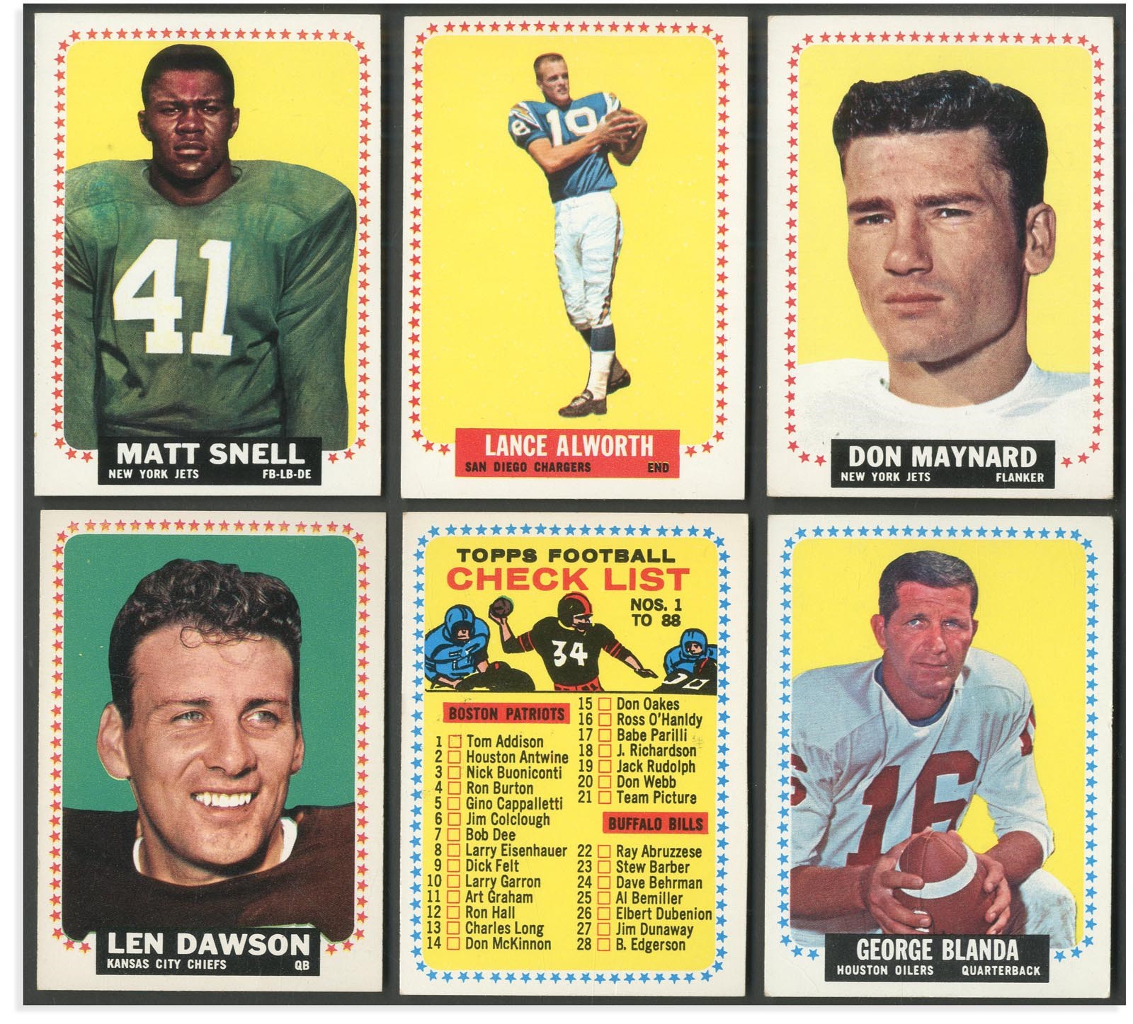 Baseball and Trading Cards - 1964 Topps Football Near Complete Set (174/176)