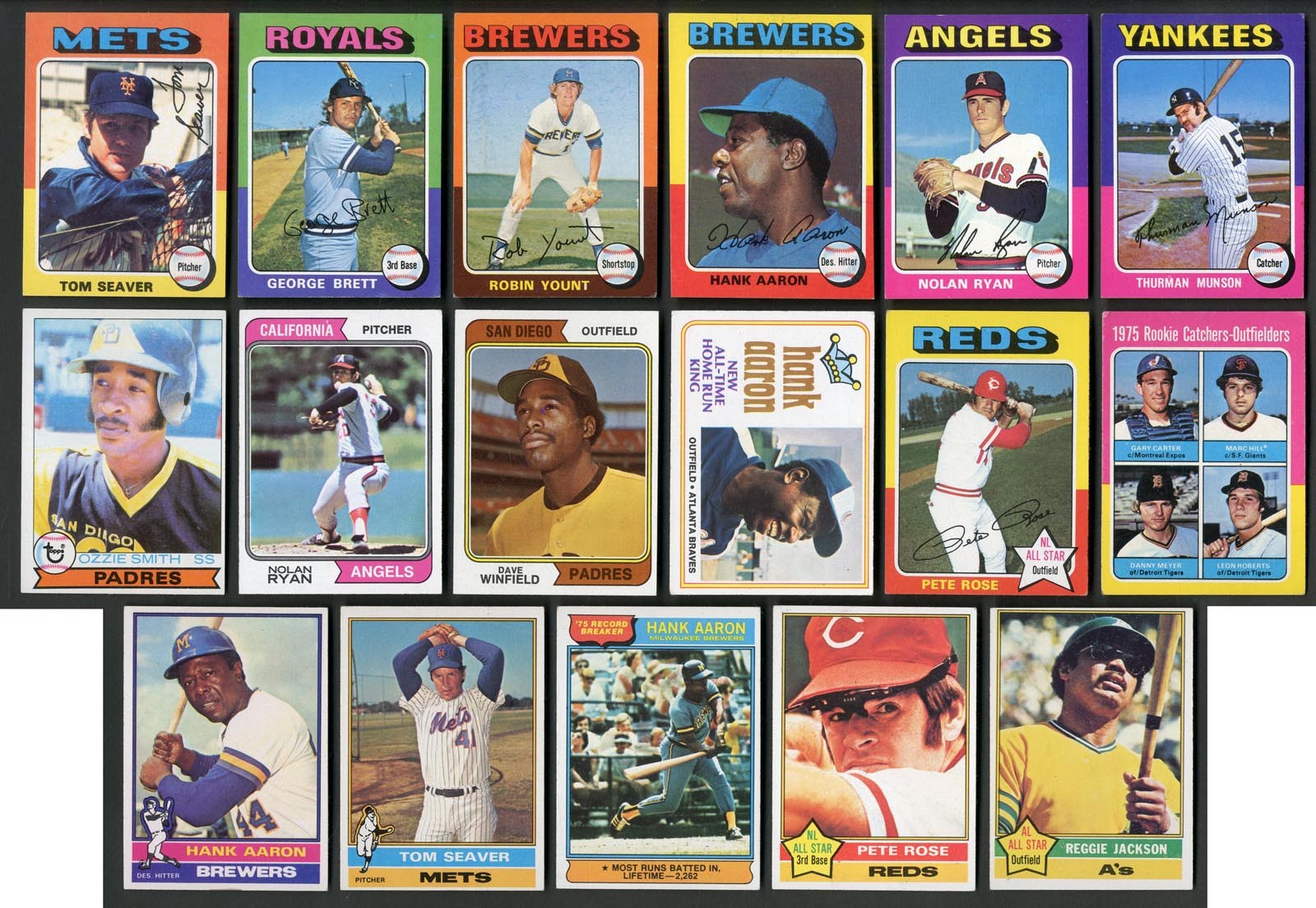 1974-80 Topps Baseball Complete Set Run