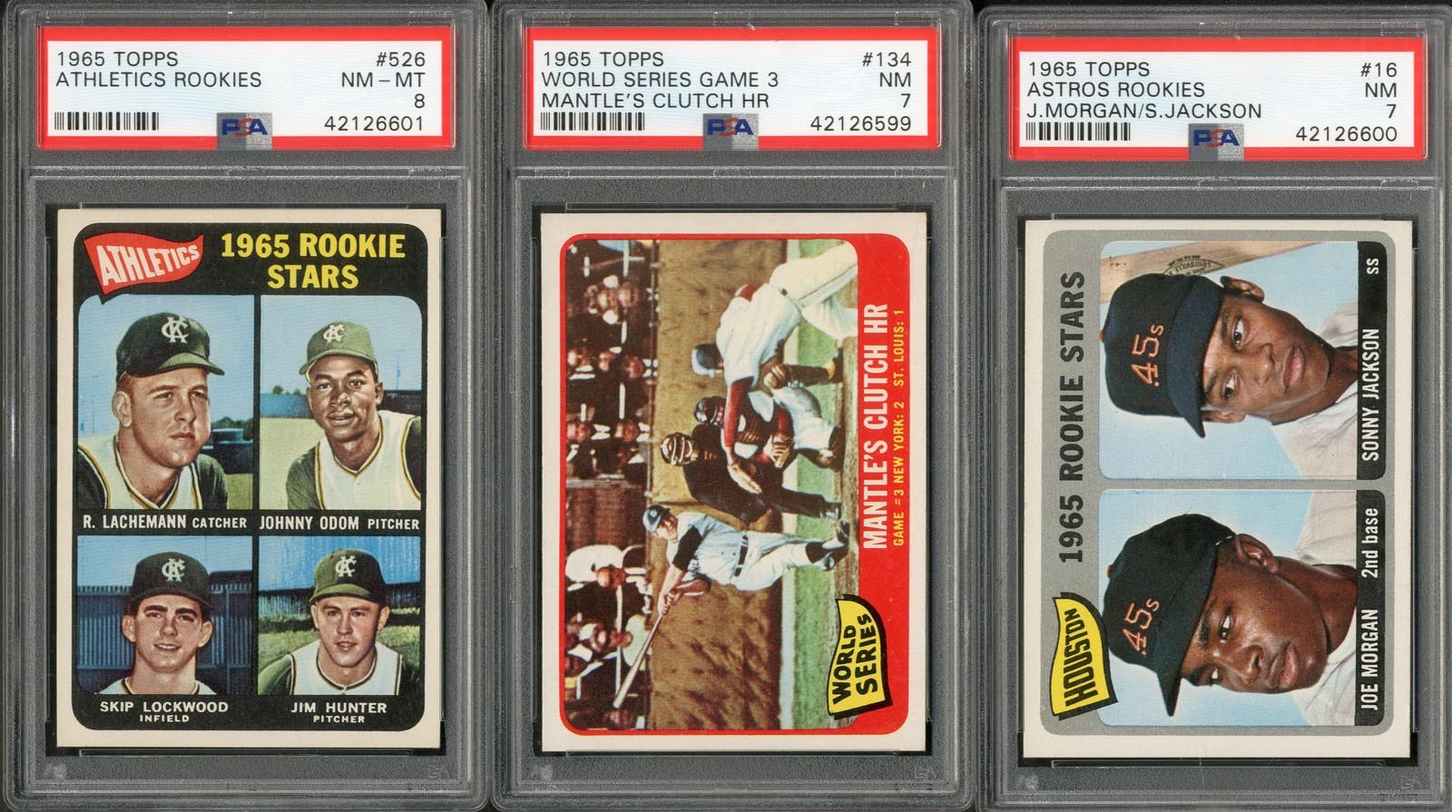 Baseball and Trading Cards - 1965 Topps Baseball Near Complete Set w/PSA Graded (591/598)