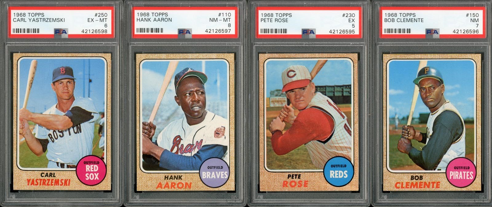 Baseball and Trading Cards - 1968 Topps Baseball Near Complete Set w/PSA Graded (594/598)
