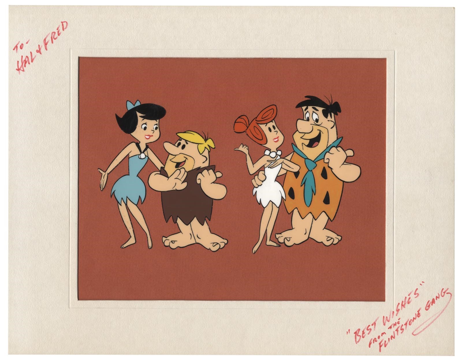 Rock And Pop Culture - Definitive Flintstone Cell Drawing