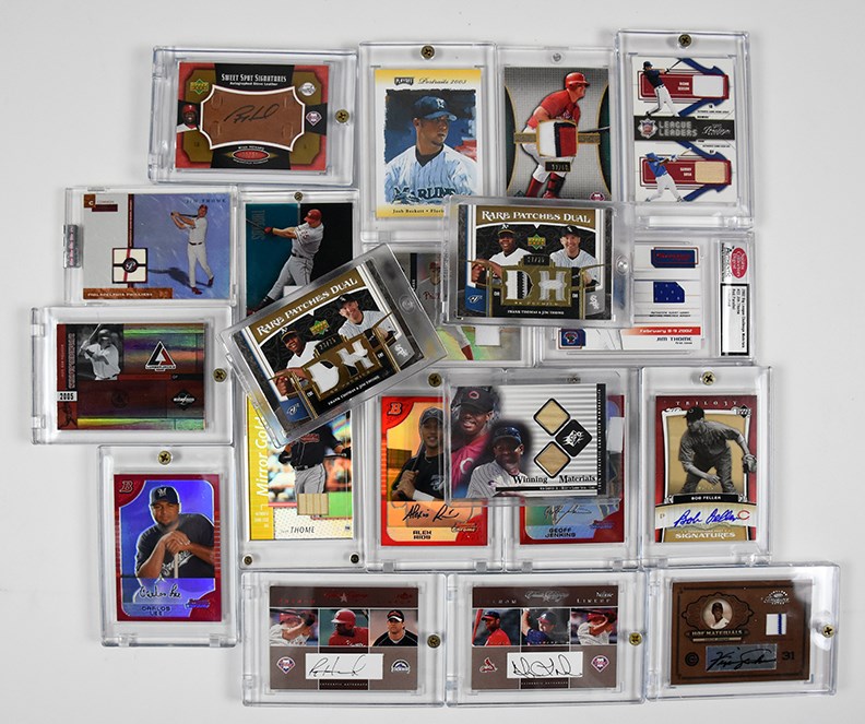 Baseball and Trading Cards - 1990s-Present Baseball Modern Insert Autograph, Rookie, Game Used Collection w/HOFers (30+)