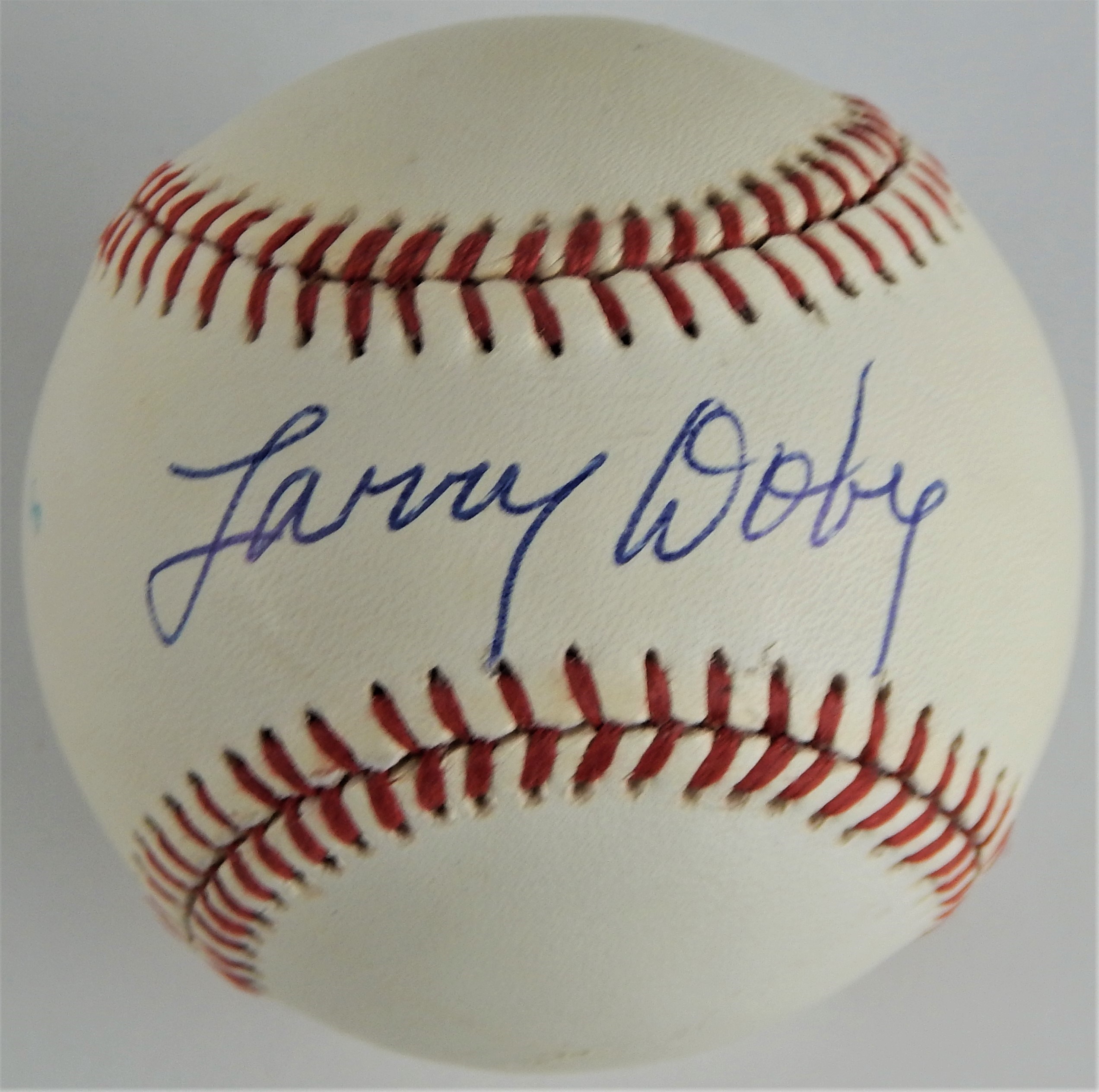 Baseball Autographs - High Grade Larry Doby Single Signed OAL Baseball