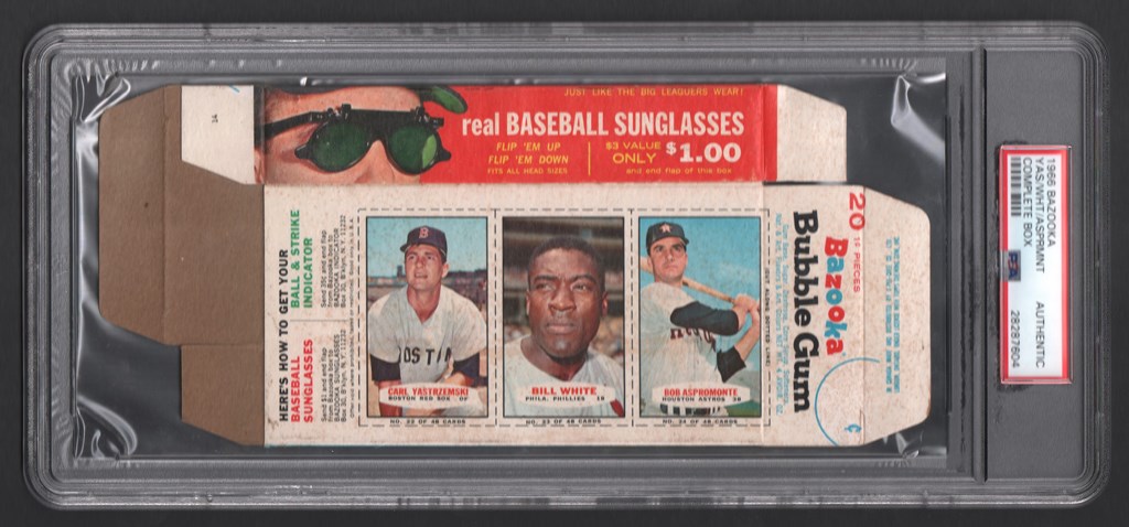 Baseball and Trading Cards - 1966 Bazooka Complete Box with Yaz PSA