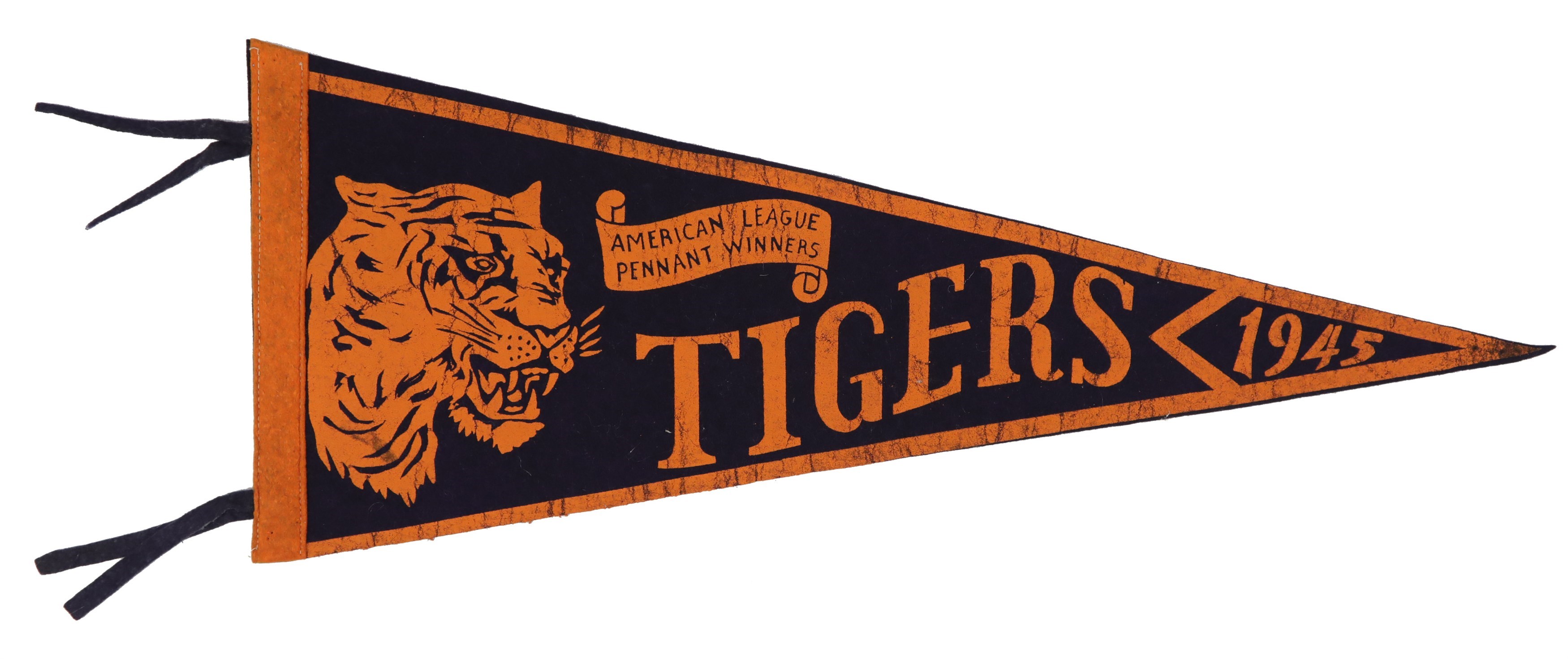 Ty Cobb and Detroit Tigers - 1945 Detroit Tigers American League Champions Pennant