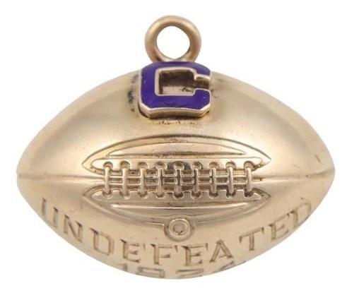 Football - 1924 University of Connecticut Undefeated Championship Fob