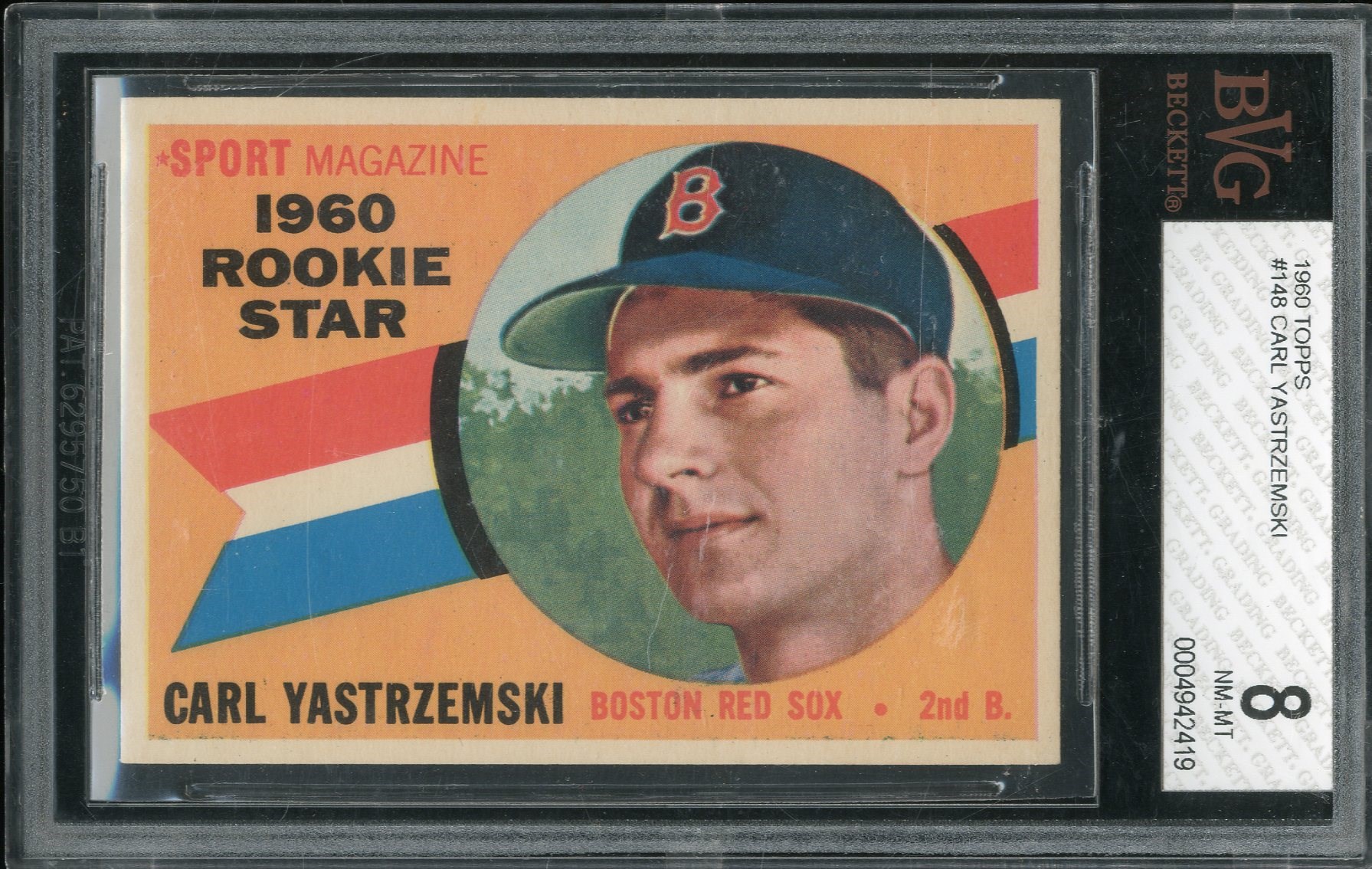 Baseball and Trading Cards - 1960 Topps #148 Carl Yastrzemski BVG NM-MT 8