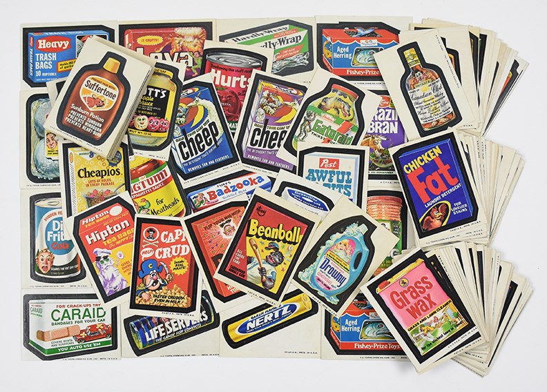 - 1970's Wacky Packages Sticker Lot (117)