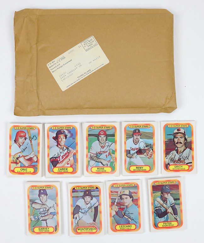 Baseball and Trading Cards - Two 1977 Kellogs 3D Baseball Sets in Original Mailers