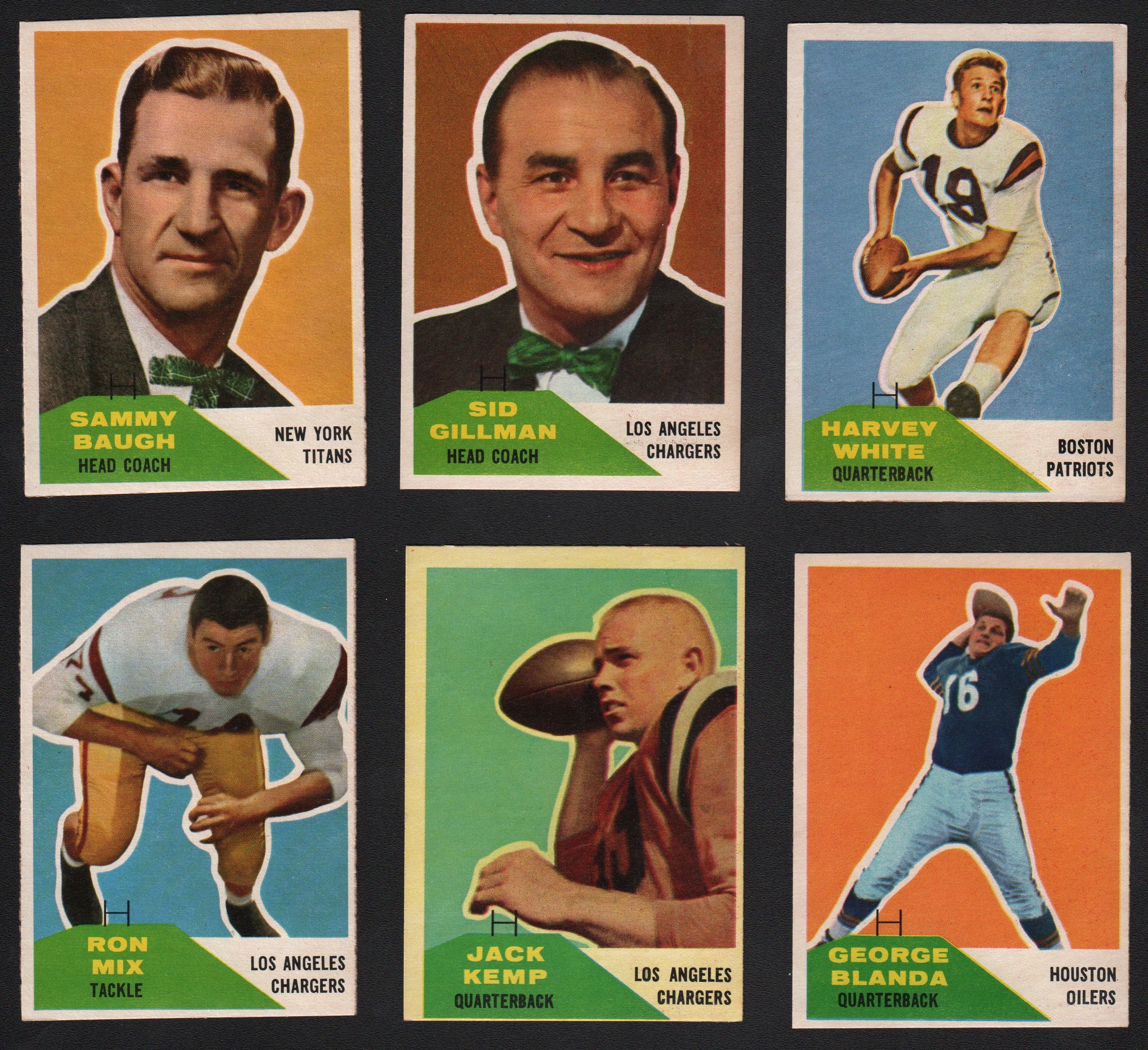 - 1960 Fleer Football Set Complete (132)
