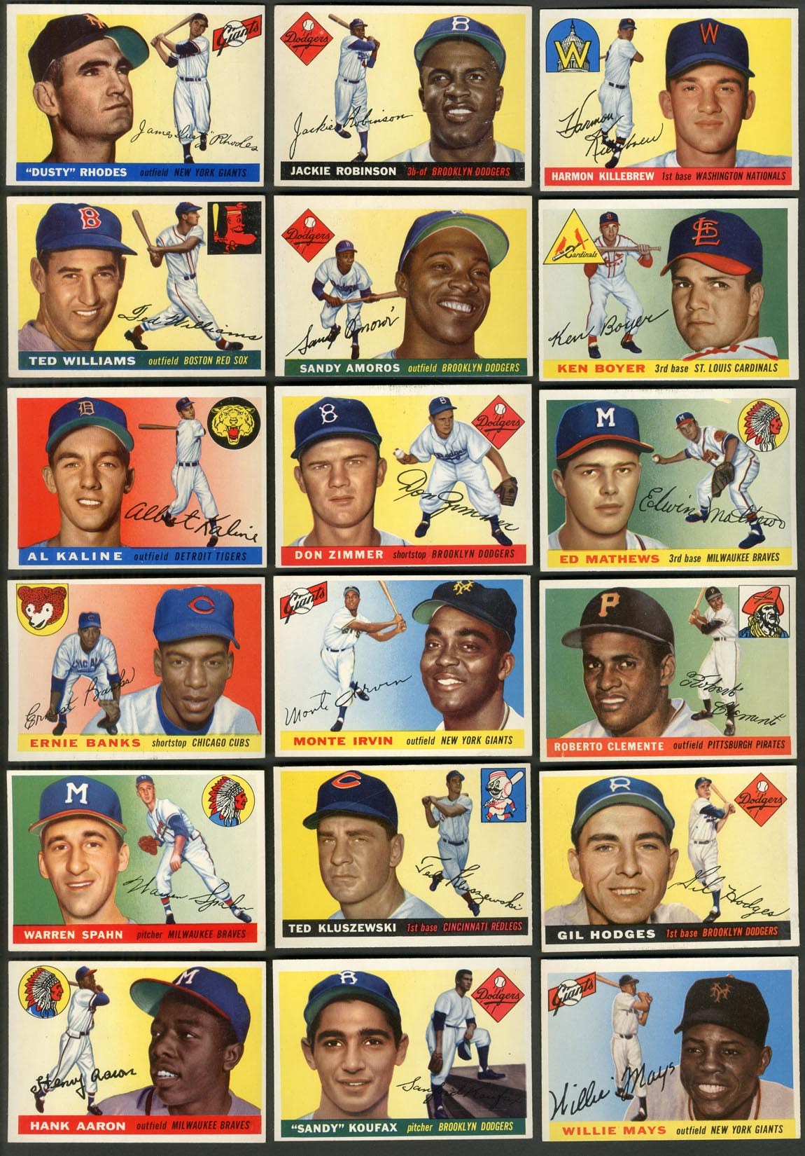Baseball and Trading Cards - 1955 Topps Complete Set