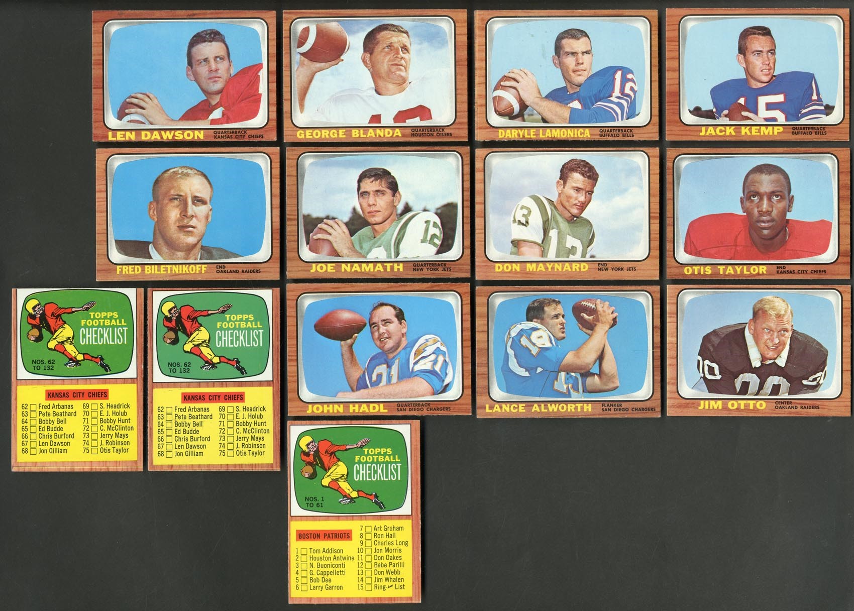 Baseball and Trading Cards - 1966 Topps Football Near Complete Set (131/132)