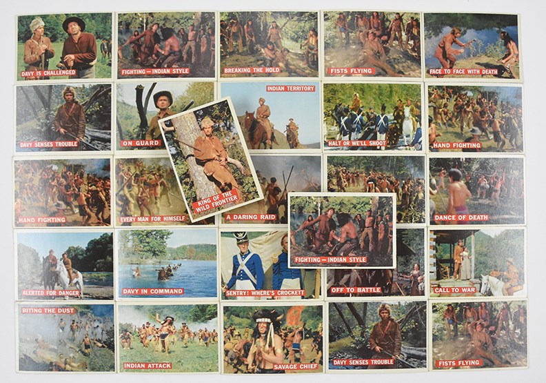 - 1956 Topps Davy Crockett Cards - Orange & Green Backs (121)