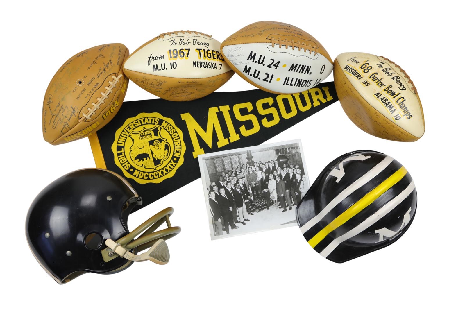 1960's U of Missouri Football Collection (8) From Sports Writer Bob Broeg