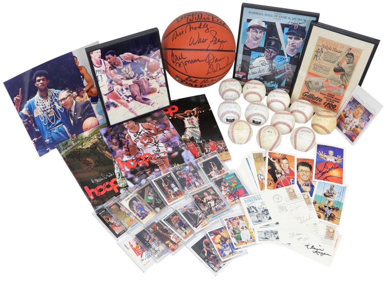 Baseball Autographs - Multi-Sport Autograph Collection w/Mantle & 1973 Knicks Team (95+)