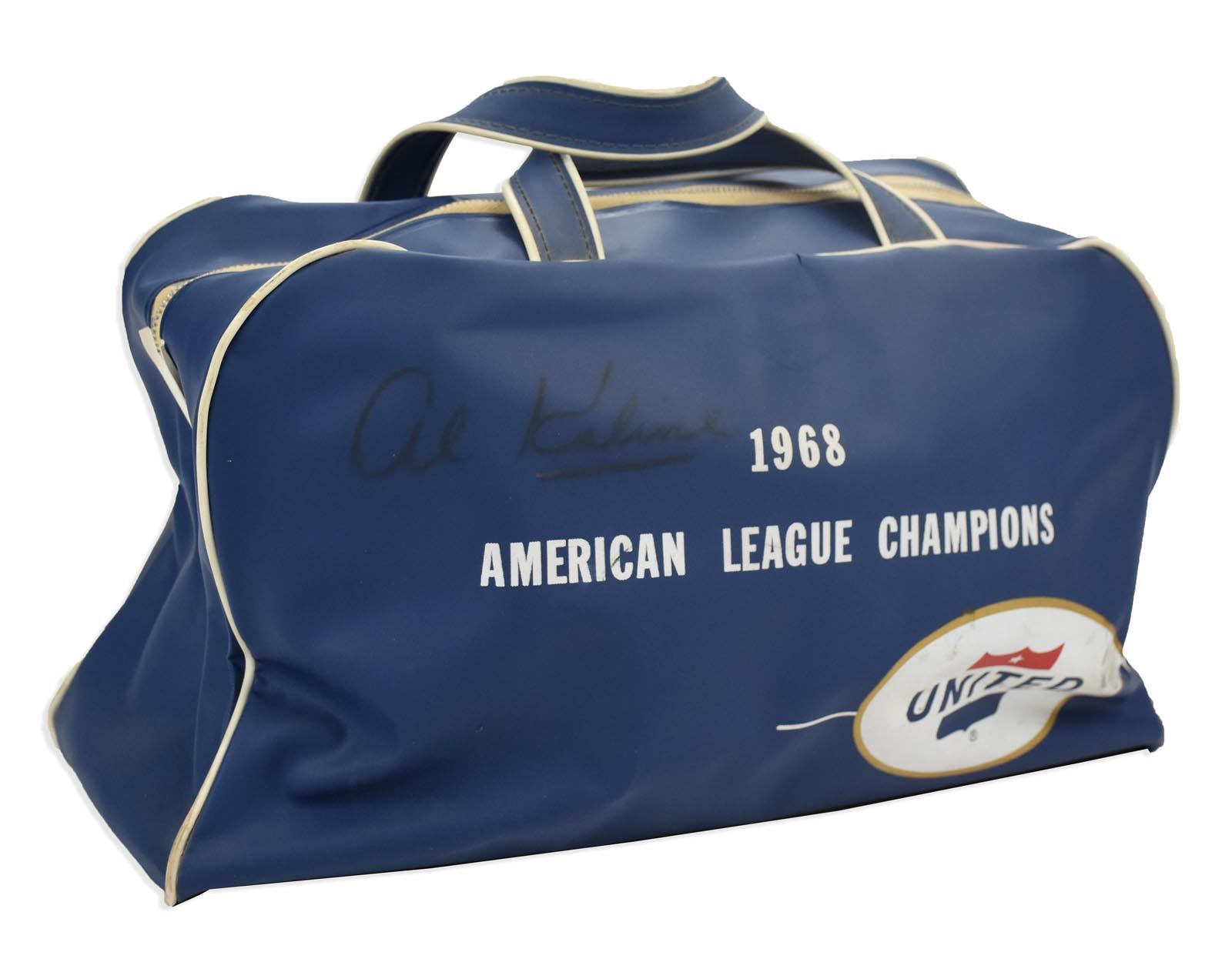 1968 Al Kaline Detroit Tigers World Series Travel Bag