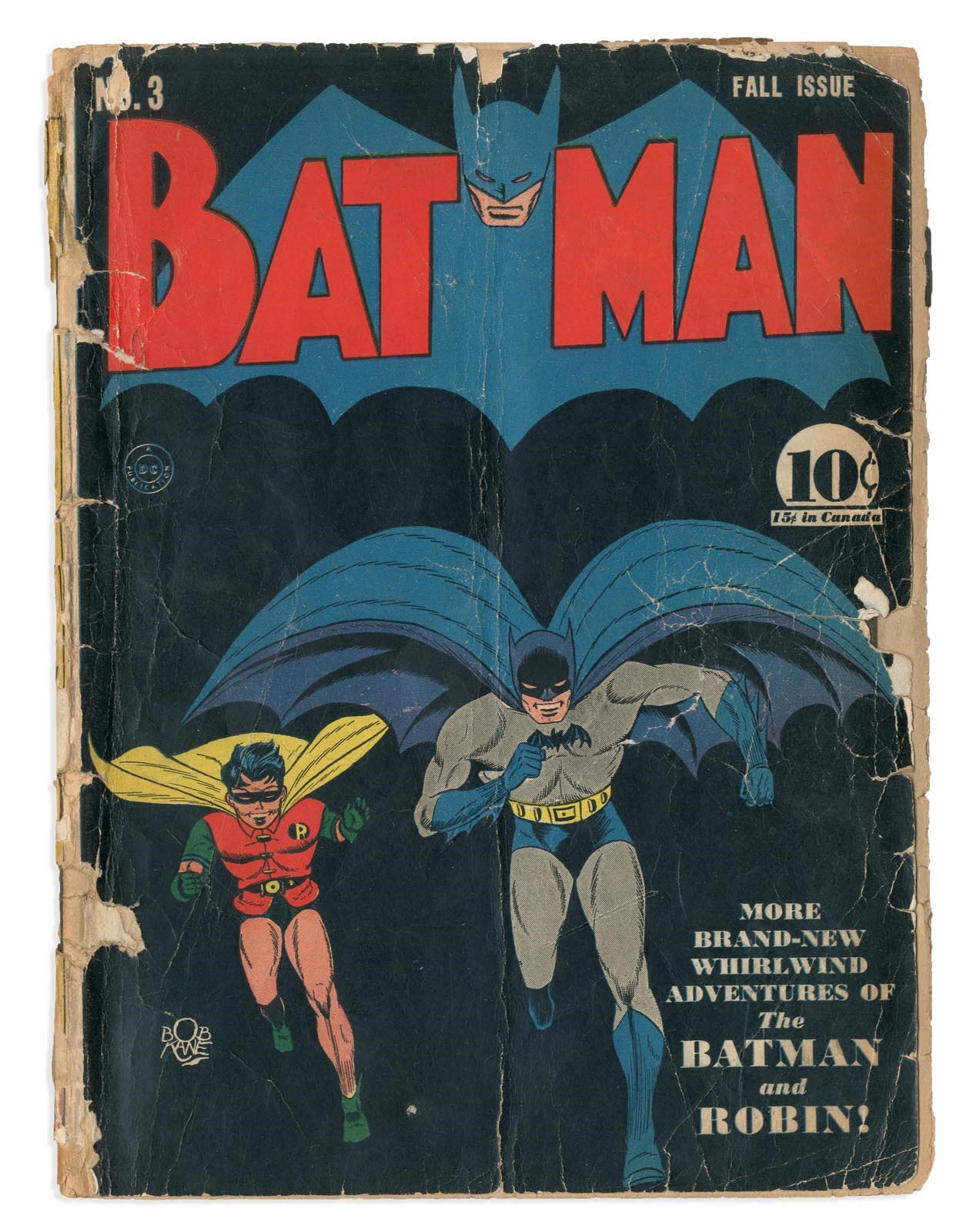 Rock And Pop Culture - 1940 Batman #3 DC Comic Book