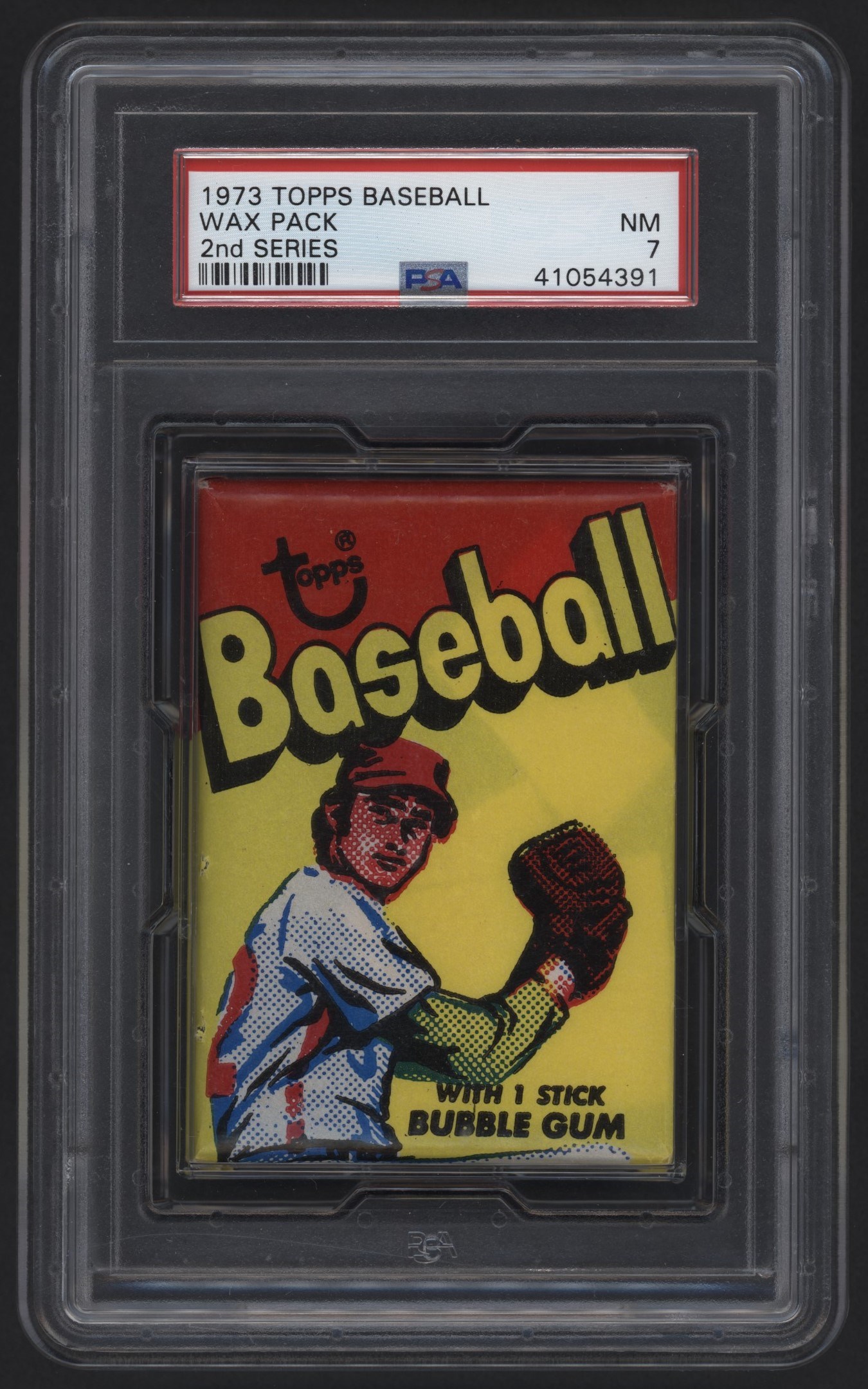 Baseball and Trading Cards - 1973 Topps Baseball 2nd Series Wax Pack PSA NM 7