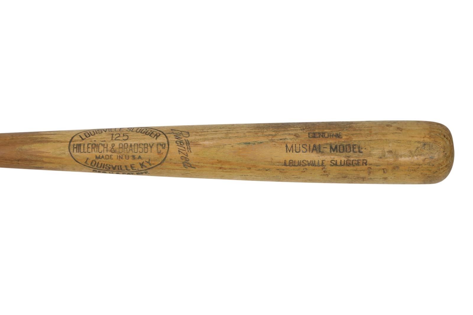 Bernie Stowe Cincinnati Reds Collection - Circa 1951 Stan Musial Game Used Bat