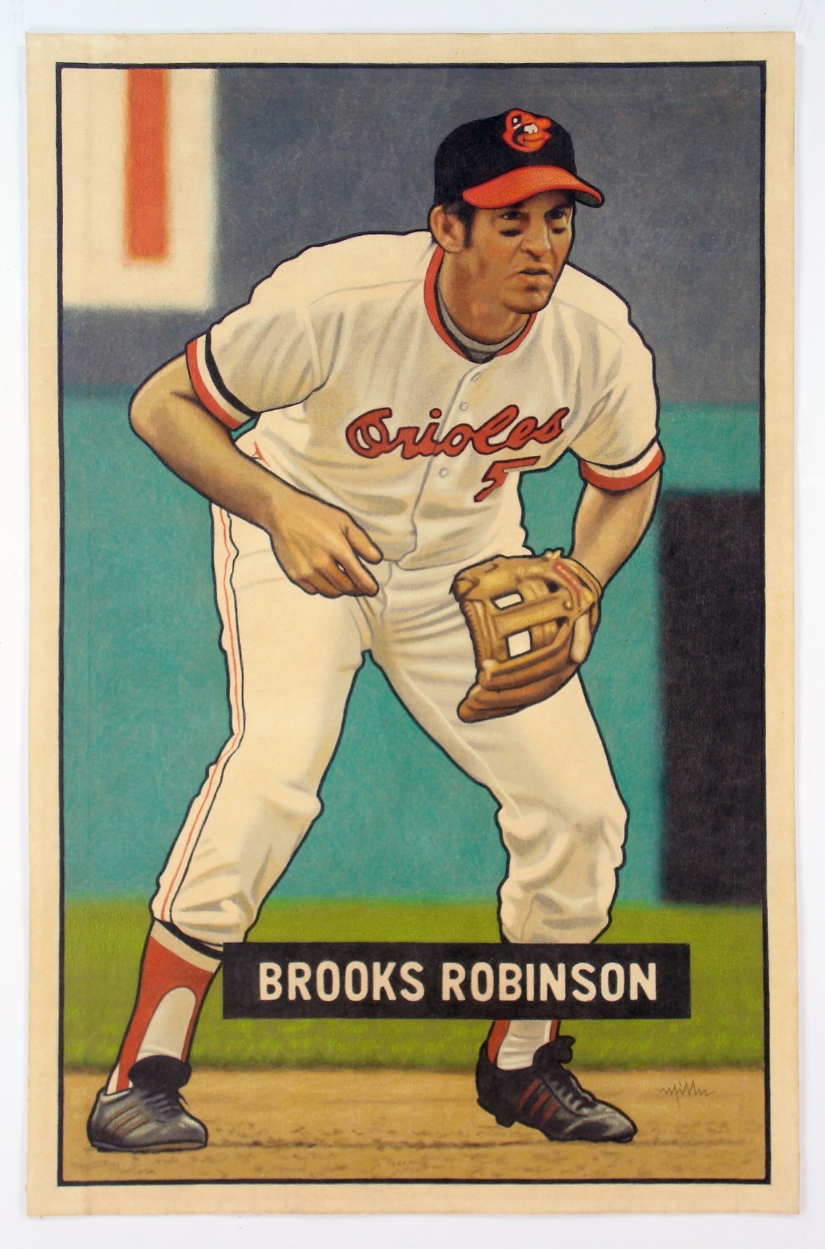 Baseball Memorabilia - “BROOKS ROBINSON (1951 Bowman)” by Arthur K Miller