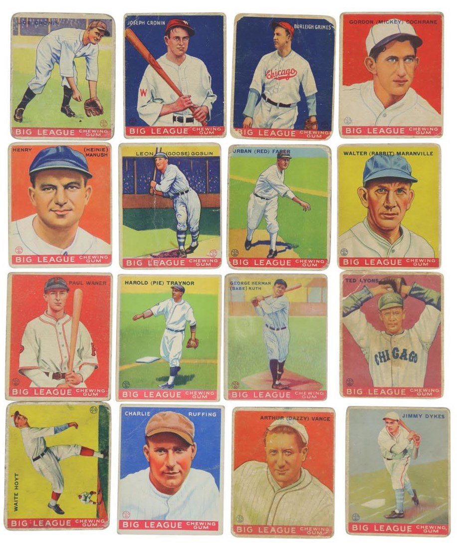 Baseball and Trading Cards - 1933 Goudey Collection w/#144 Babe Ruth (16)