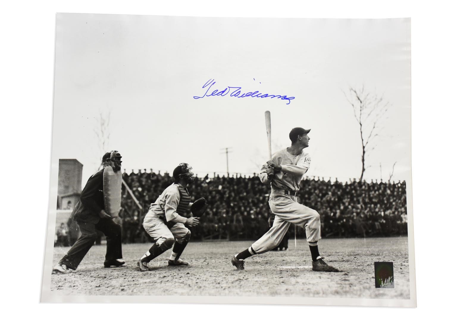 Ted Williams "First Home Run" Signed Photo