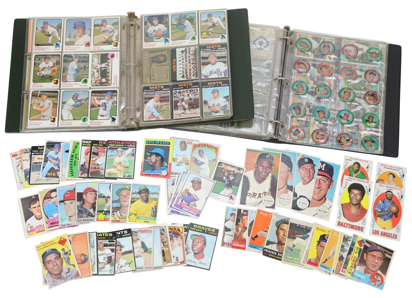 Baseball and Trading Cards - 1950s-70s Topps Multi-Sport Collection w/Major Hall of Famers - Some Signed (525+)