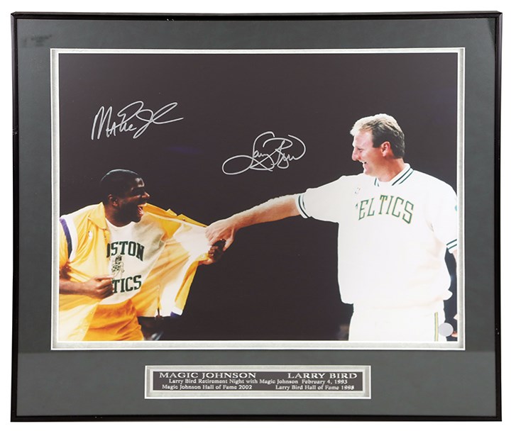 Basketball - Larry Bird & Magic Johnson Signed Photograph