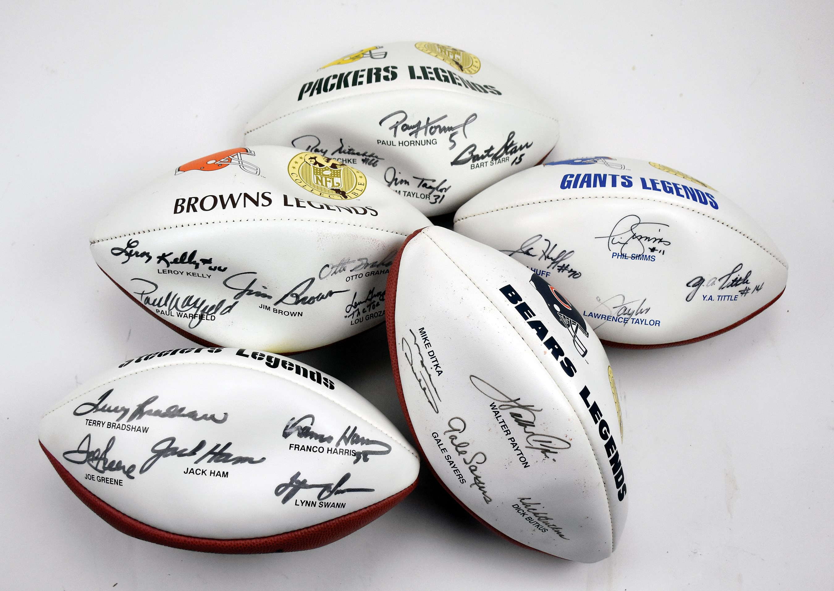 Autographs Football - NFL "Legends" Signed Footballs