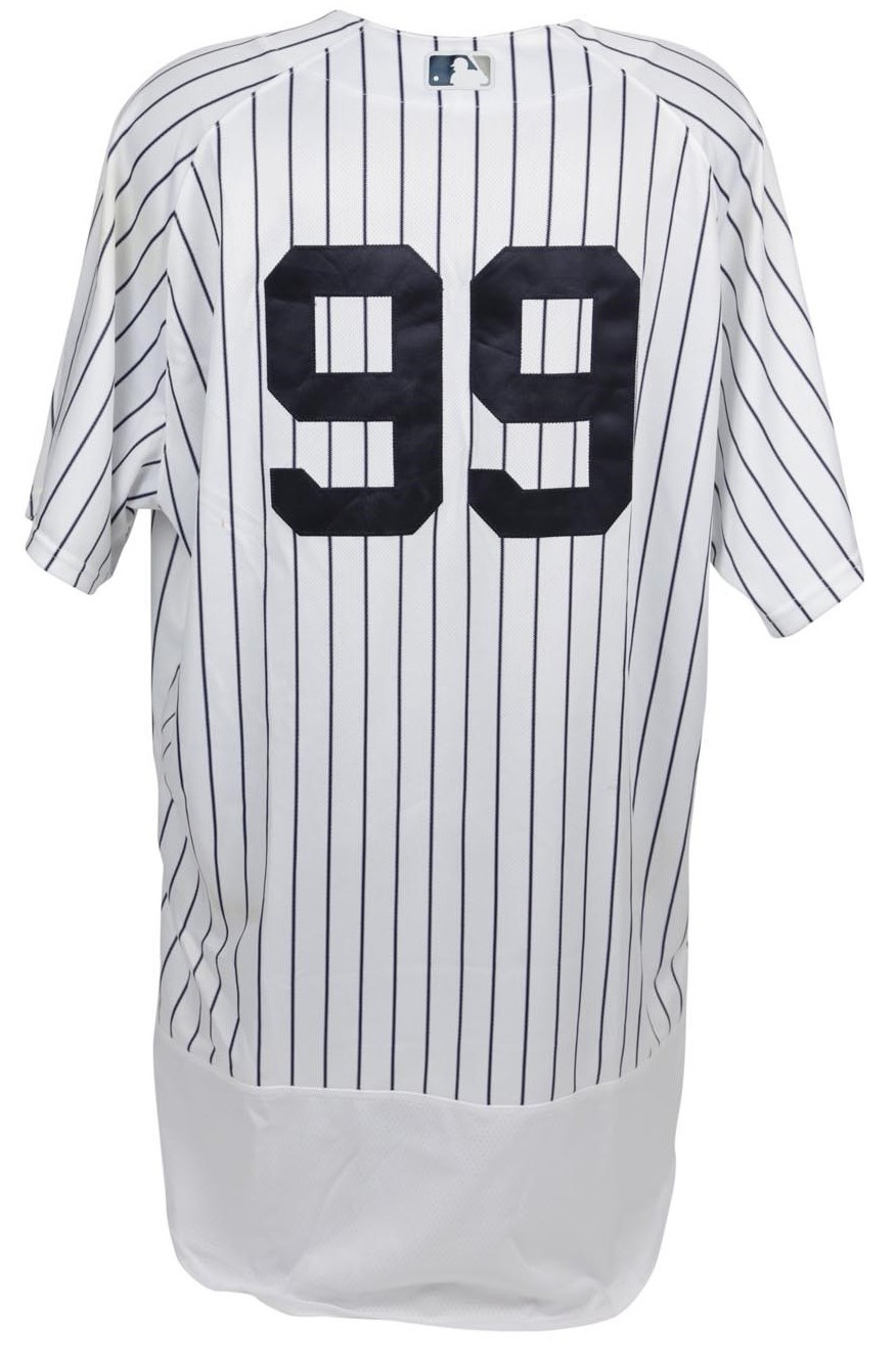 NY Yankees, Giants & Mets - 2017 Aaron Judge Game Worn Yankees Rookie Jersey (Steiner & Photo-Matched)